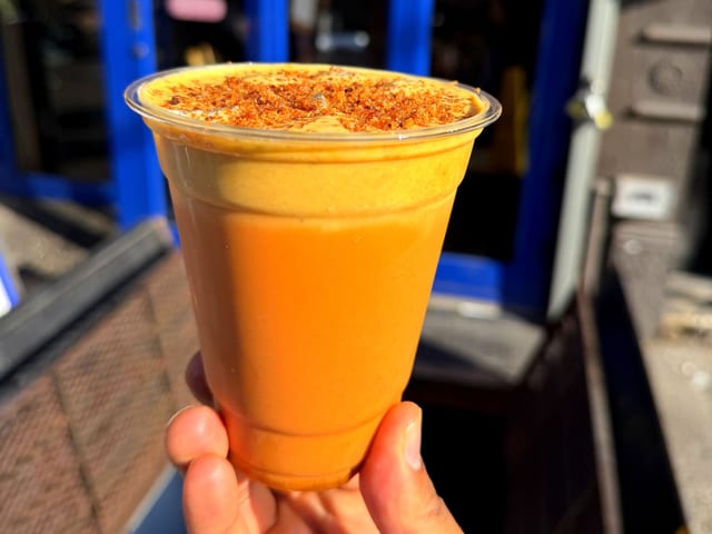 Carrot Halwa Pumpkin Spice Cold Foam (Thai Chai or Cold Brew).